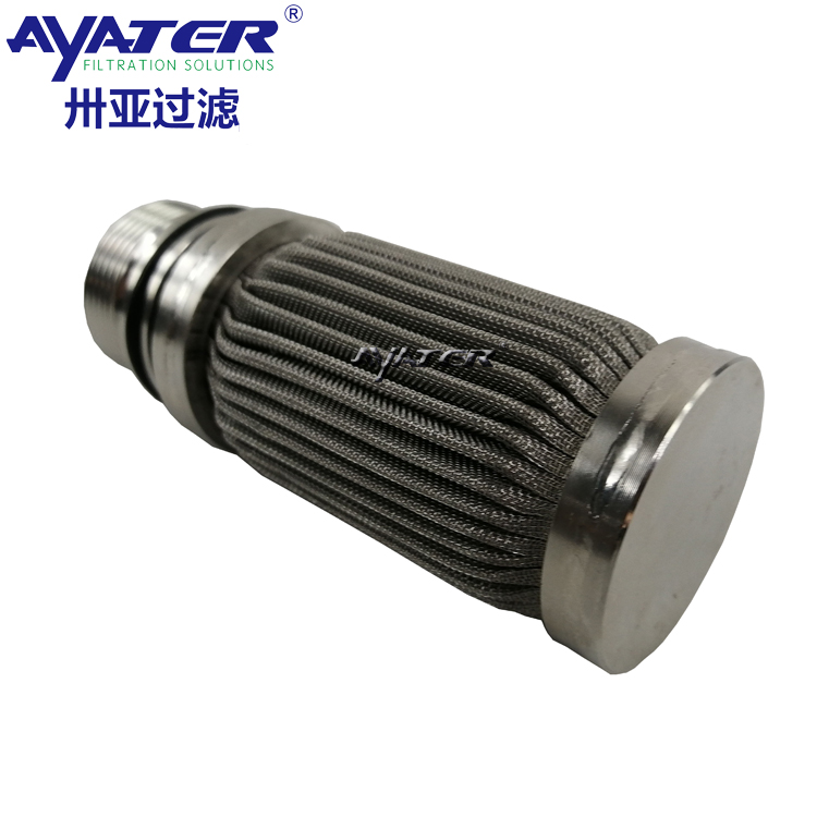 卅亞過濾不銹鋼燒結氈濾芯52X100MM