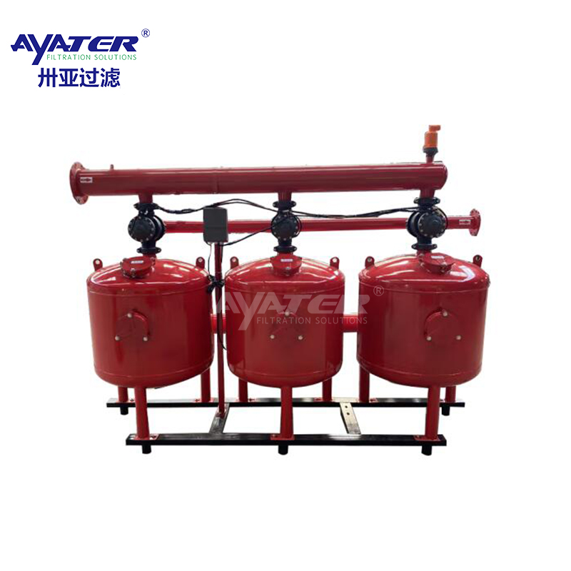 卅亞過濾三罐并聯淺層砂過濾器