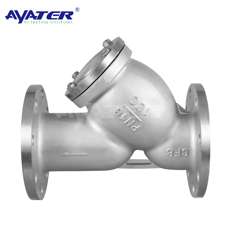 Y型過(guò)濾器法蘭球墨鑄鐵304不銹鋼